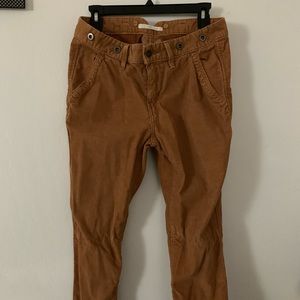 Levi’s corduroy pants with waist cinch and Suspender buttons